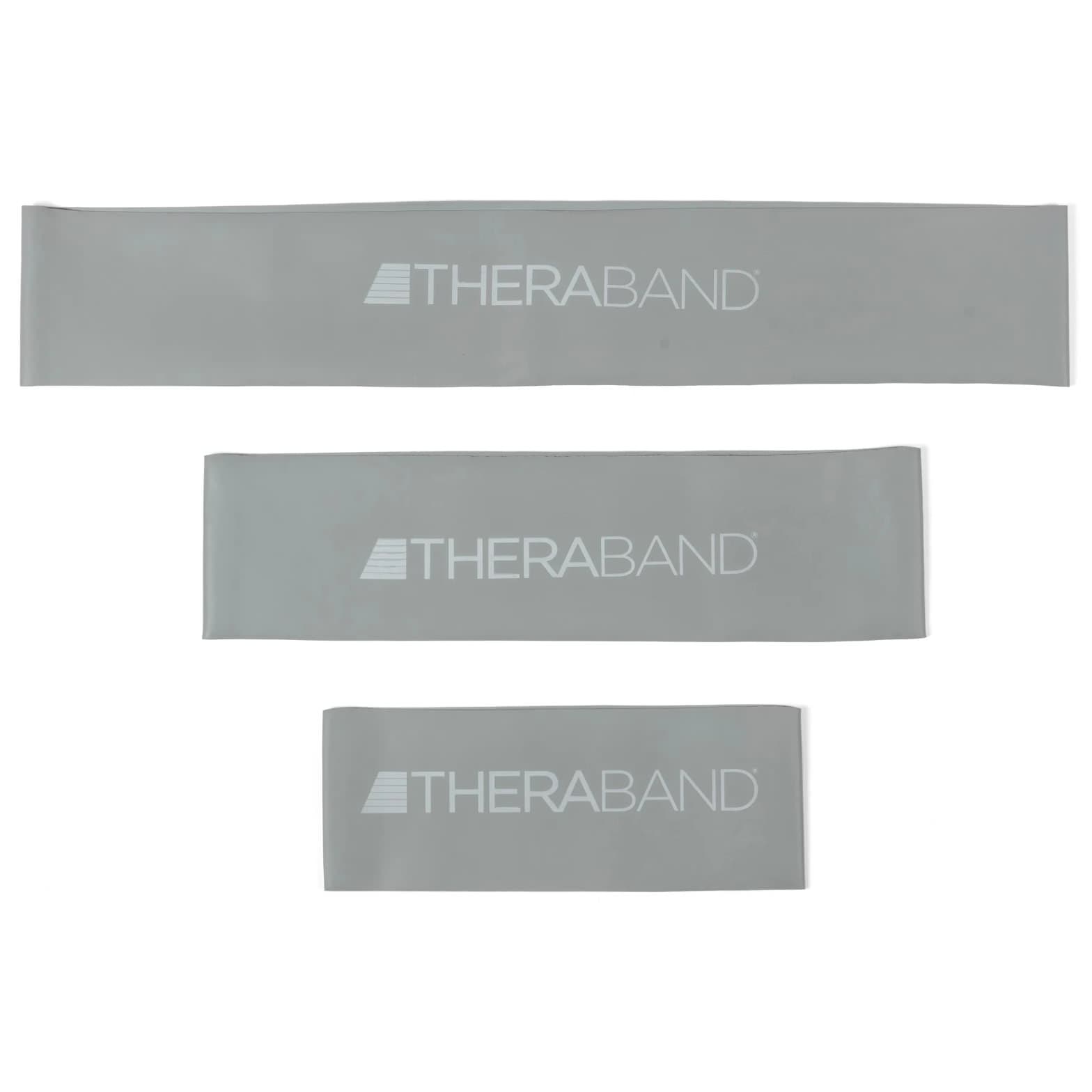 TheraBand Professional Resistance Band Loop, Super Heavy, Silver, 18 Inch - Image 1