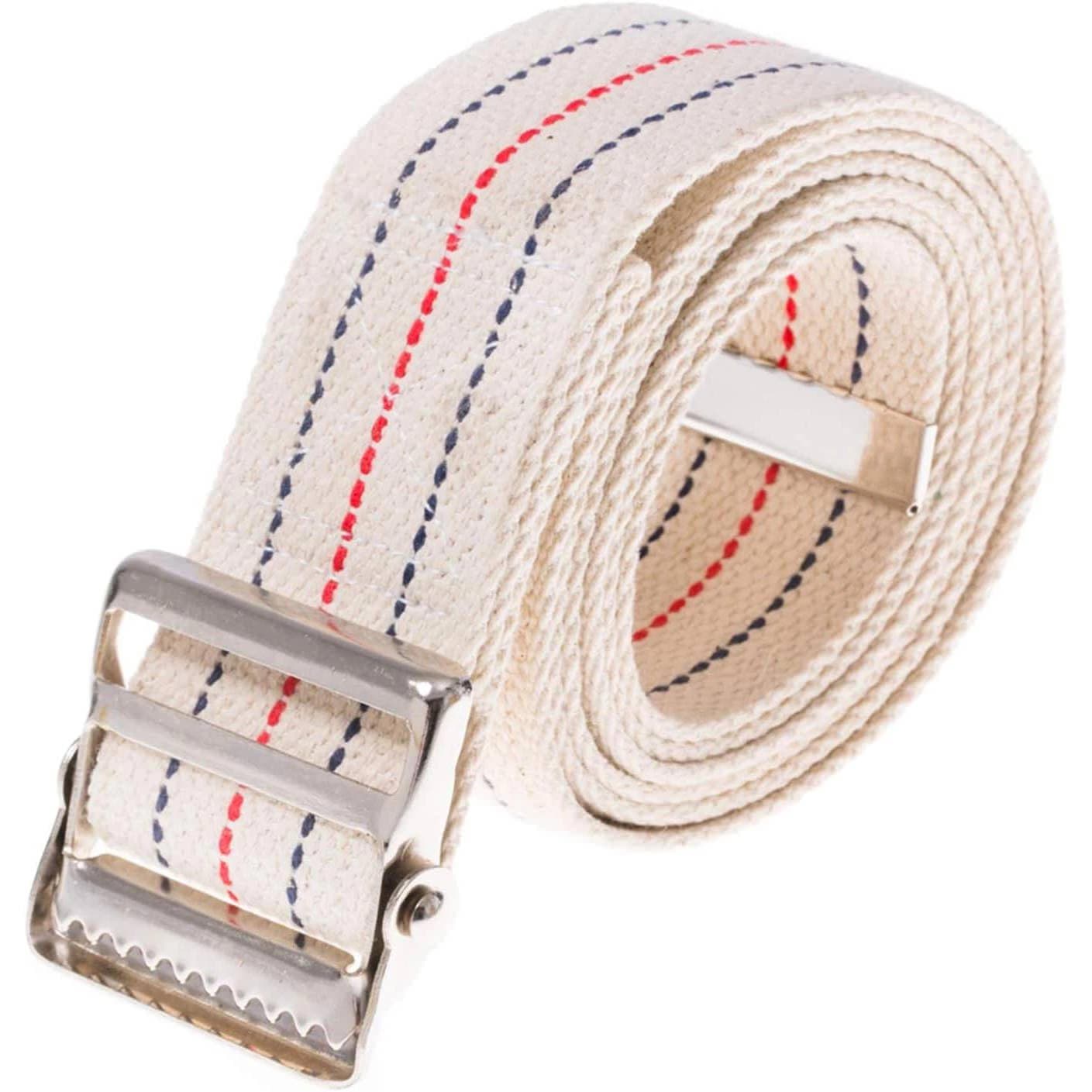 Sammons Preston Gait Belts, 100 Inch, Neutral Stripes - Image 1