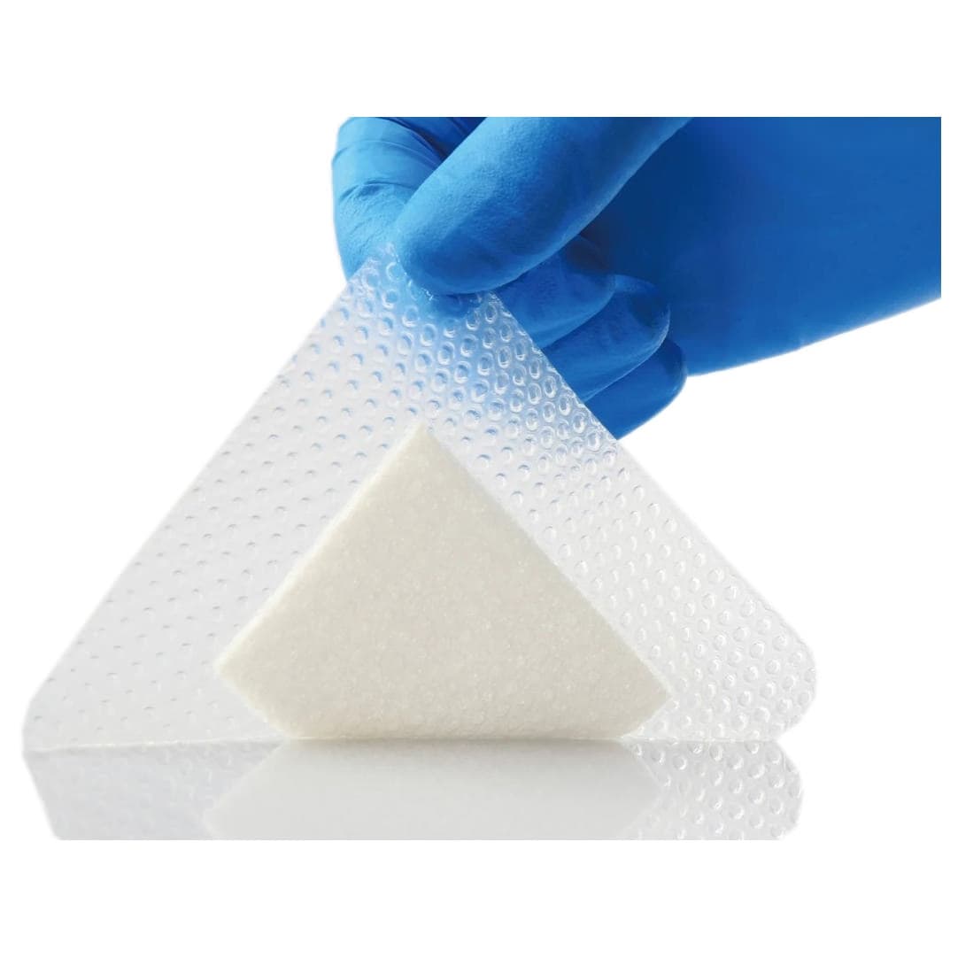 Excel SAP Adhesive Dressing White Square Sterile, 4 X 4 Inch, 2.4 X 2.4 Inch Pad - Each - Image 1