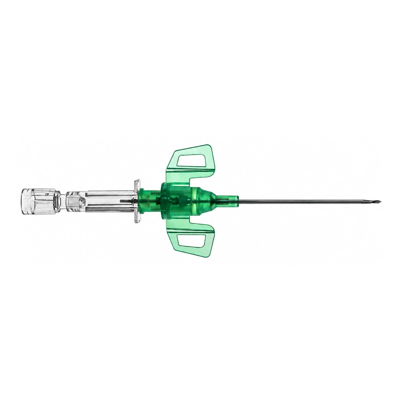 B. Braun Introcan Safety 3 Closed IV Catheter, Green, 18 Gauge, 1.25 Inch - Case of 200 - Image 1