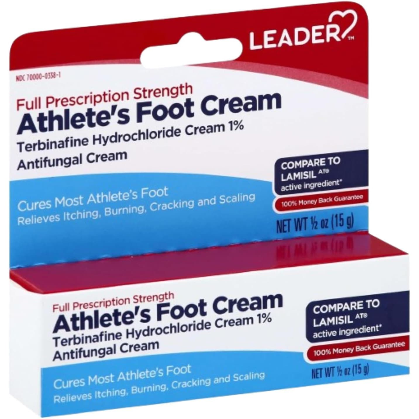 Leader Athlete's Foot Full Prescription Strength Cream, 0.5 oz - Each
