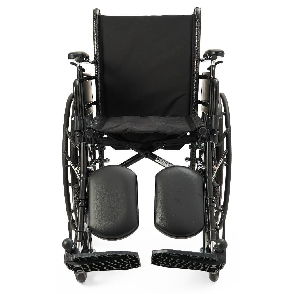 Medline Guardian K3 lightweight Wheelchair 16"W x 16"D Seat with Height-Adjustable Desk Length Arm and Elevating Leg Rests - Image 1