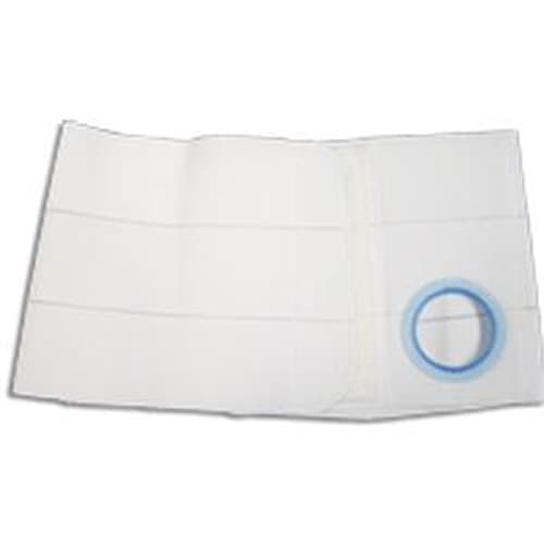 Nu-Hope 9" Regular Elastic Flat Panel Ostomy Support Belt, White, Left - Image 1