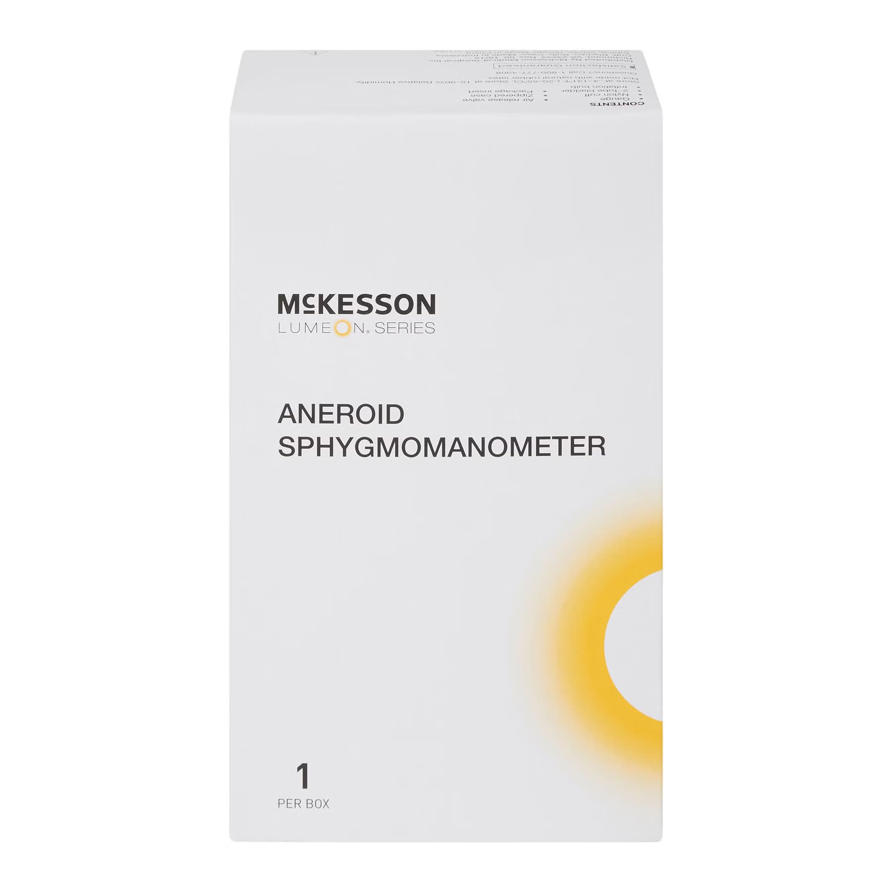 McKesson Deluxe Aneroid Sphygmomanometer Unit Dial Display 2-Tubes, Orange, Large Adult Cuff - Case of 20 - Image 1