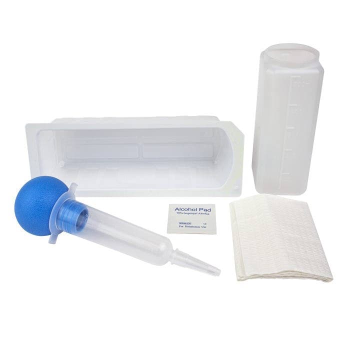 Dynarex Urological Irrigation Tray with 60 mL Bulb Syringe - Case of 20 - Image 1