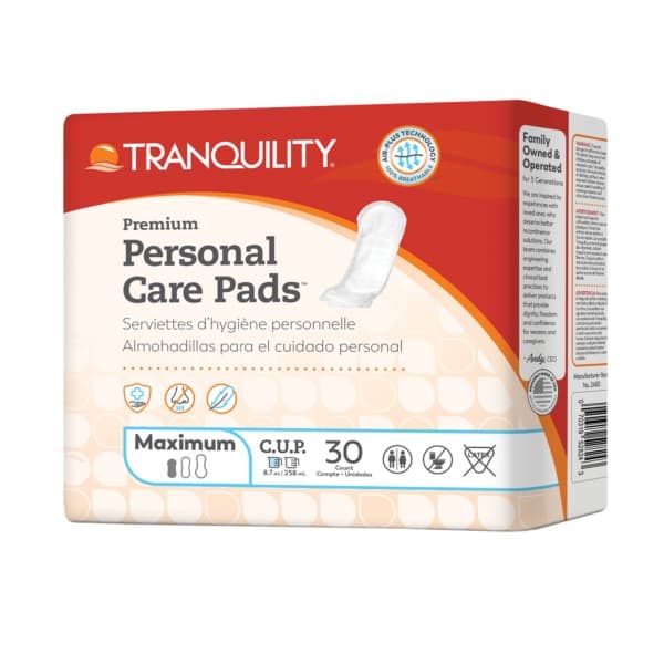 Tranquility Bladder Control Personal Care Pads