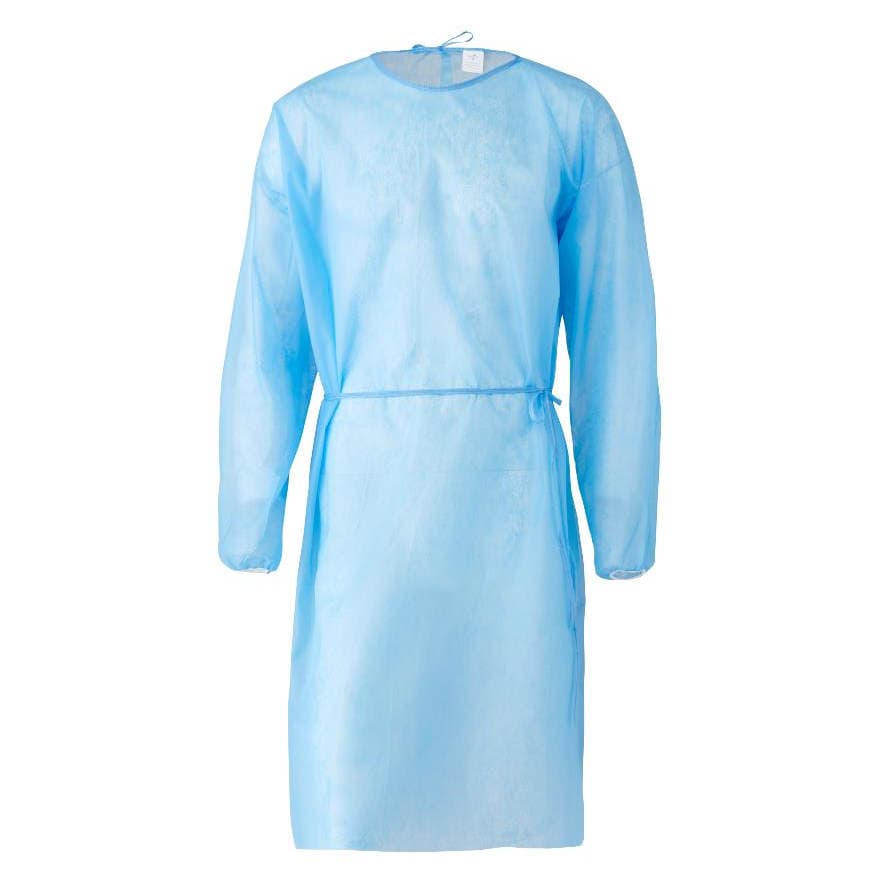 Medline Disposable Full Back Lightweight Multi-Ply Cover Gown - Image 1