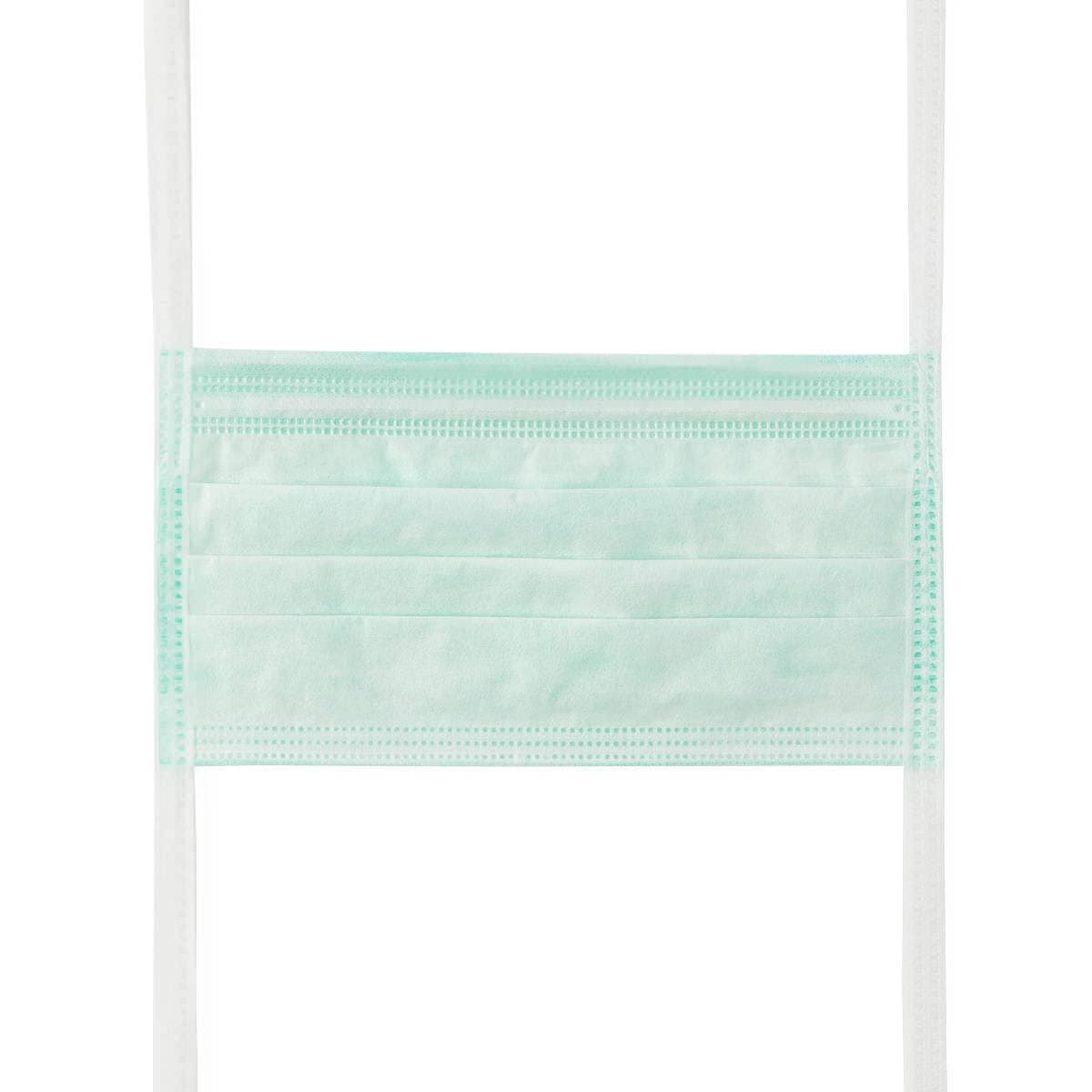 Medline Surgical Face Mask with Ties and Anti-Fog Film Strip, 3 Ply - Box of 50 - Image 5