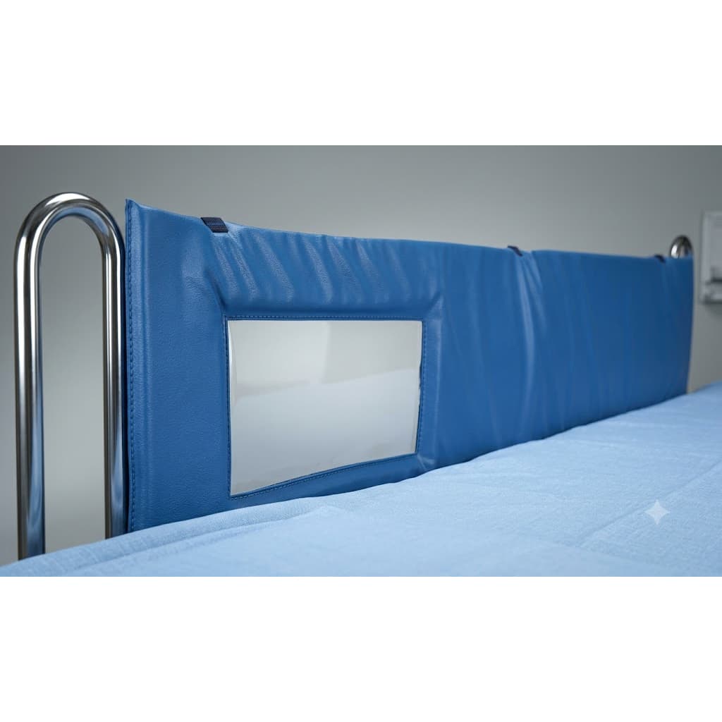 Skil-Care Thru-View Foam Core Bed Side Rail Bumper Pad, 1 x 15 x 60 Inch - Image 1