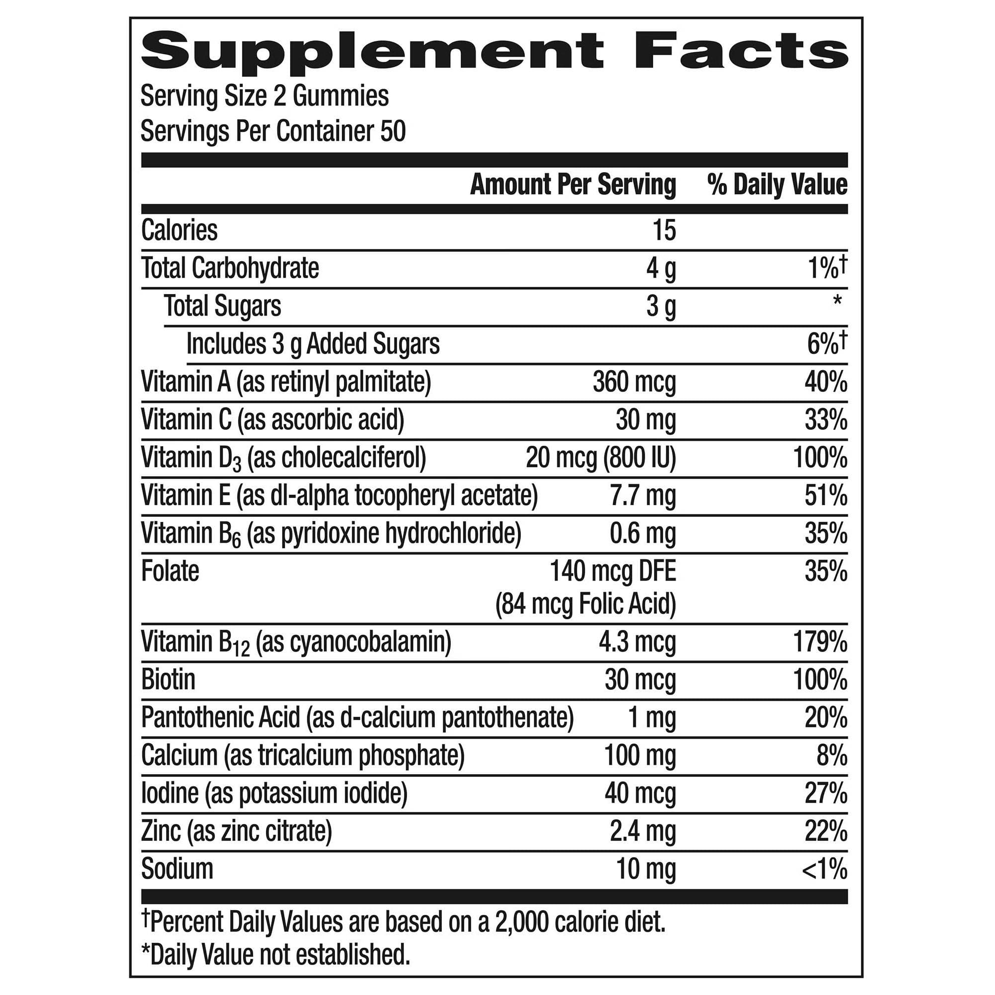 Centrum Women Multivitamin Gummies, Fruit Flavor - Bottle of 100 - Image 2