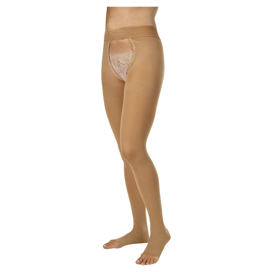 Jobst Relief Chap-Style Compression Stocking, Both Legs, 30-40mmHg, Large, Beige - Pair - Image 1