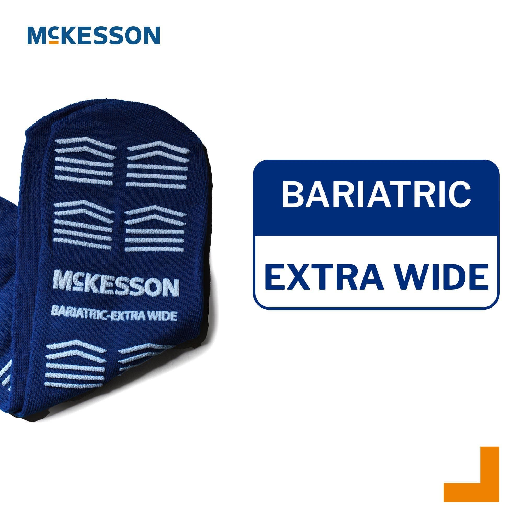 McKesson Unisex Adult Bariatric Slipper Socks, X-Wide - Image 3