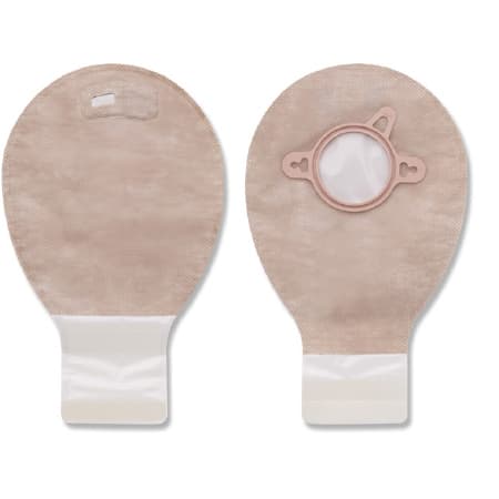 New Image 2-Piece Drainable Mini Ostomy Pouch, Beige, 2-1/4 Inch - Box of 20 - Image 1