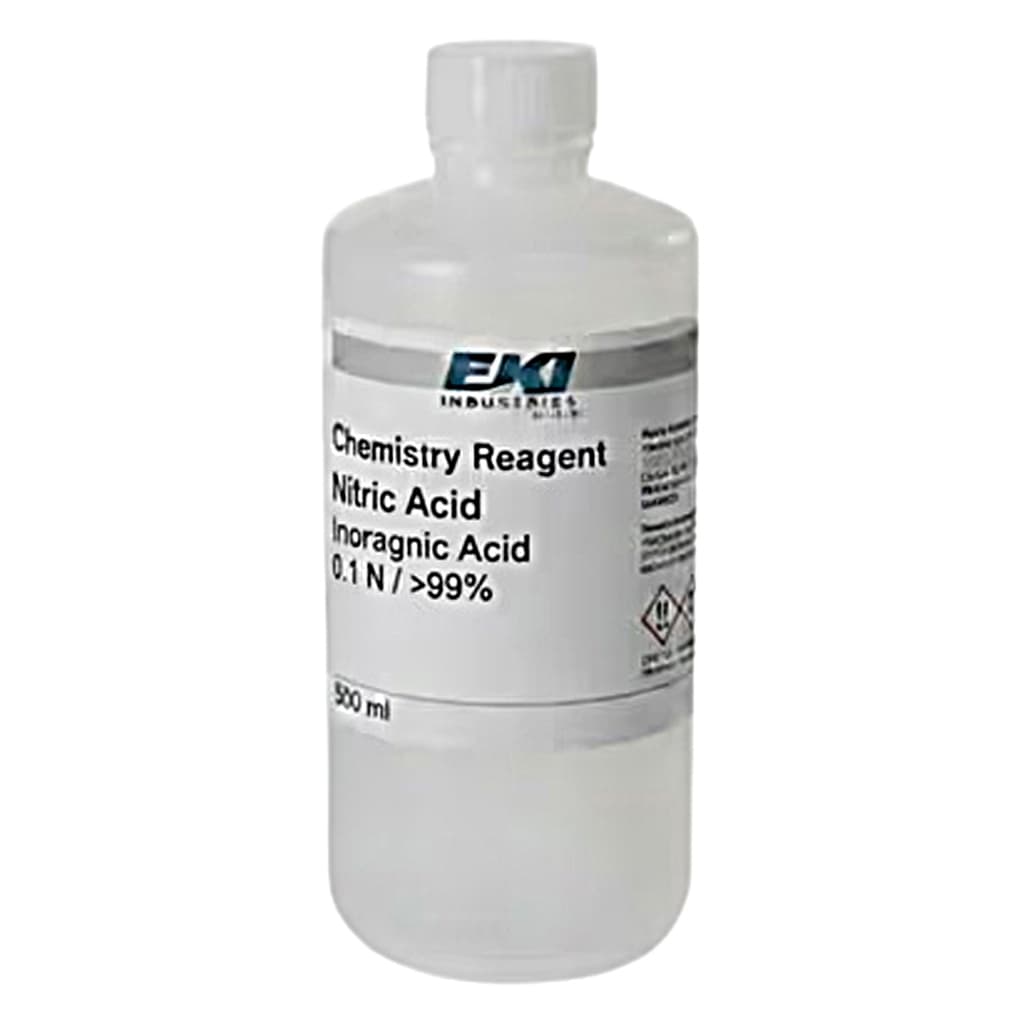 Chemistry Reagent Nitric Acid Inorganic Acid 0.1 N / >99%, 500 ml - Each