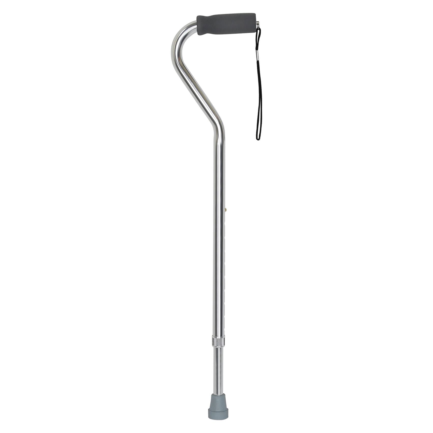McKesson Offset-Handle Aluminum Cane - Image 1