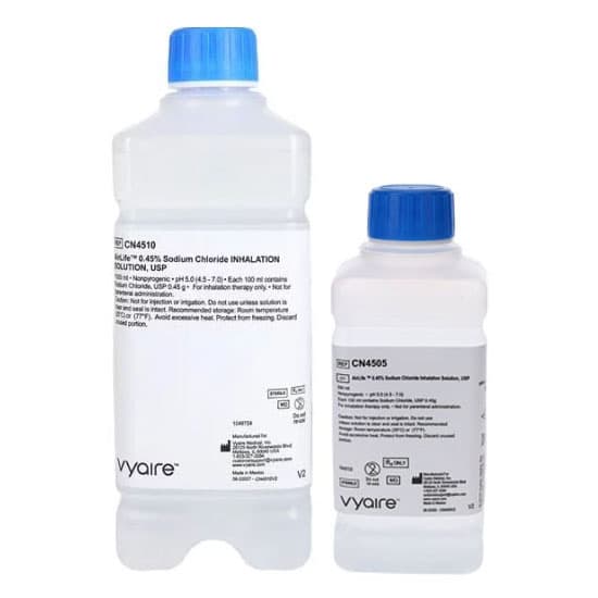 CareFusion 0.45% USP Sodium Chloride Nebulizer Replacement Water - Image 1