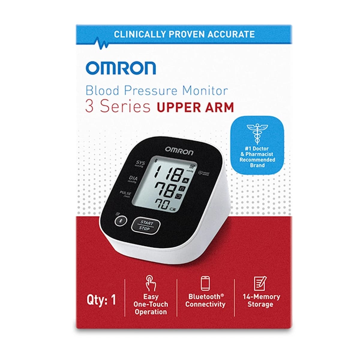 Omron 3-Series Upper Arm Blood Pressure Monitor - Image 2
