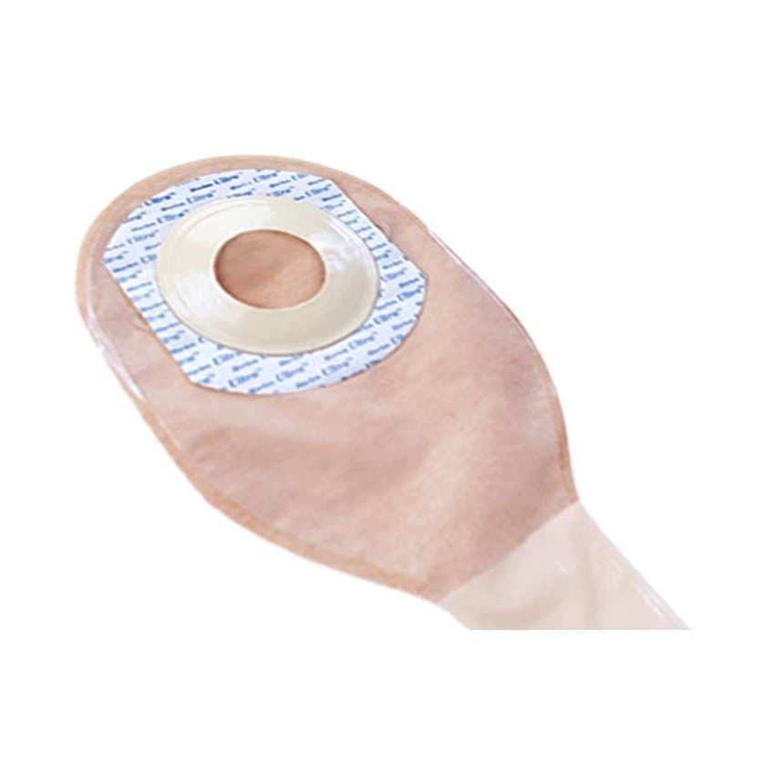 Ultra Extra 1-1/2" x 2-1/2" Oval Shallow Convex, Medium,Transparent Drainable Pouch - Box of 10