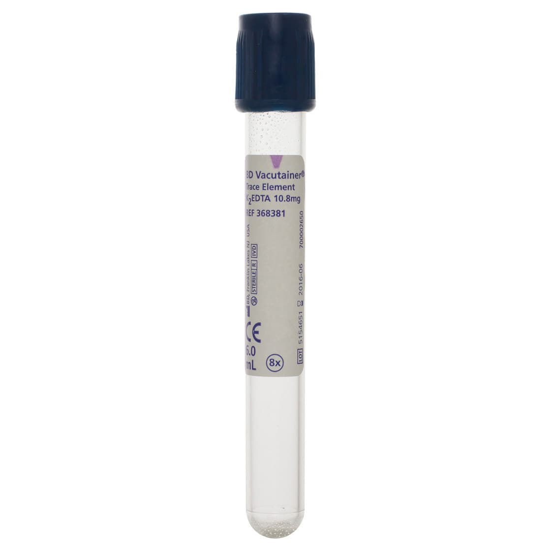 BD Vacutainer Trace Element K2 EDTA 10.8 mg Blood Collection Tubes - Case of 1000 - Image 1