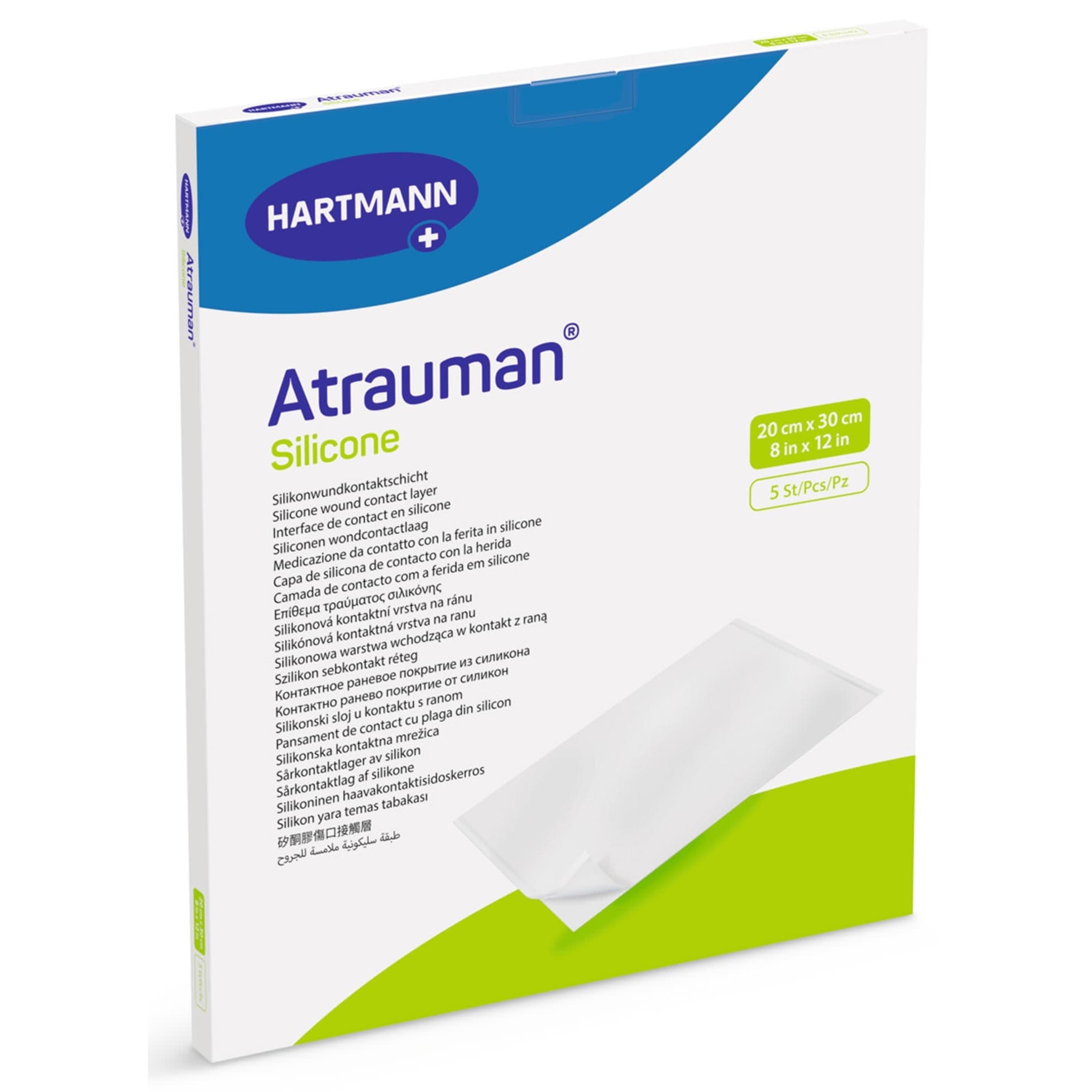 Atrauman Silicone Contact Layer Wound Dressing 8 x 12 Inch Sterile - Box of 5 - Image 1