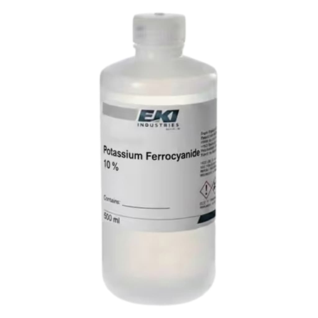 Chemistry Reagent Potassium Ferrocyanide, 10 %, 500 ml - Each