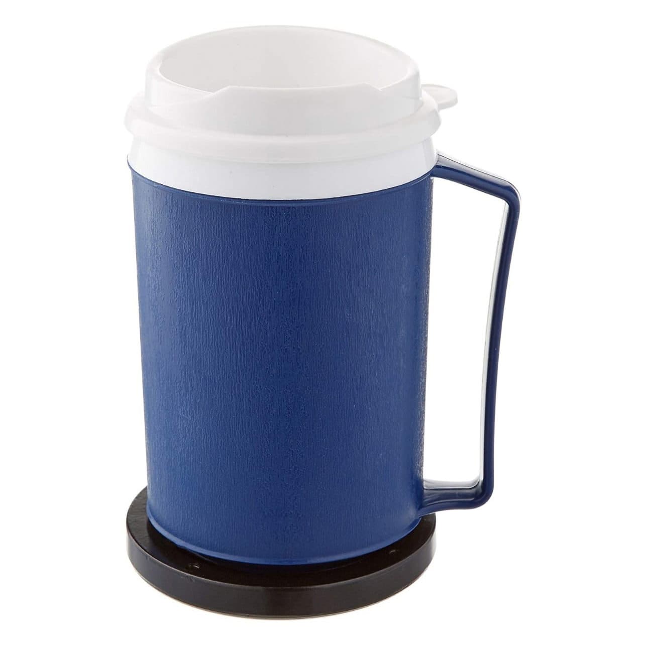 Sammons Preston Weighted Cup with Lid, 12Oz, Easy to Grasp - Each - Image 1