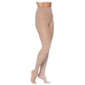 Sigvaris Women's Style Sheer Closed Toe Compression Pantyhose, 30-40mmHg, Medium-Short, Natural - Pair - Image 1