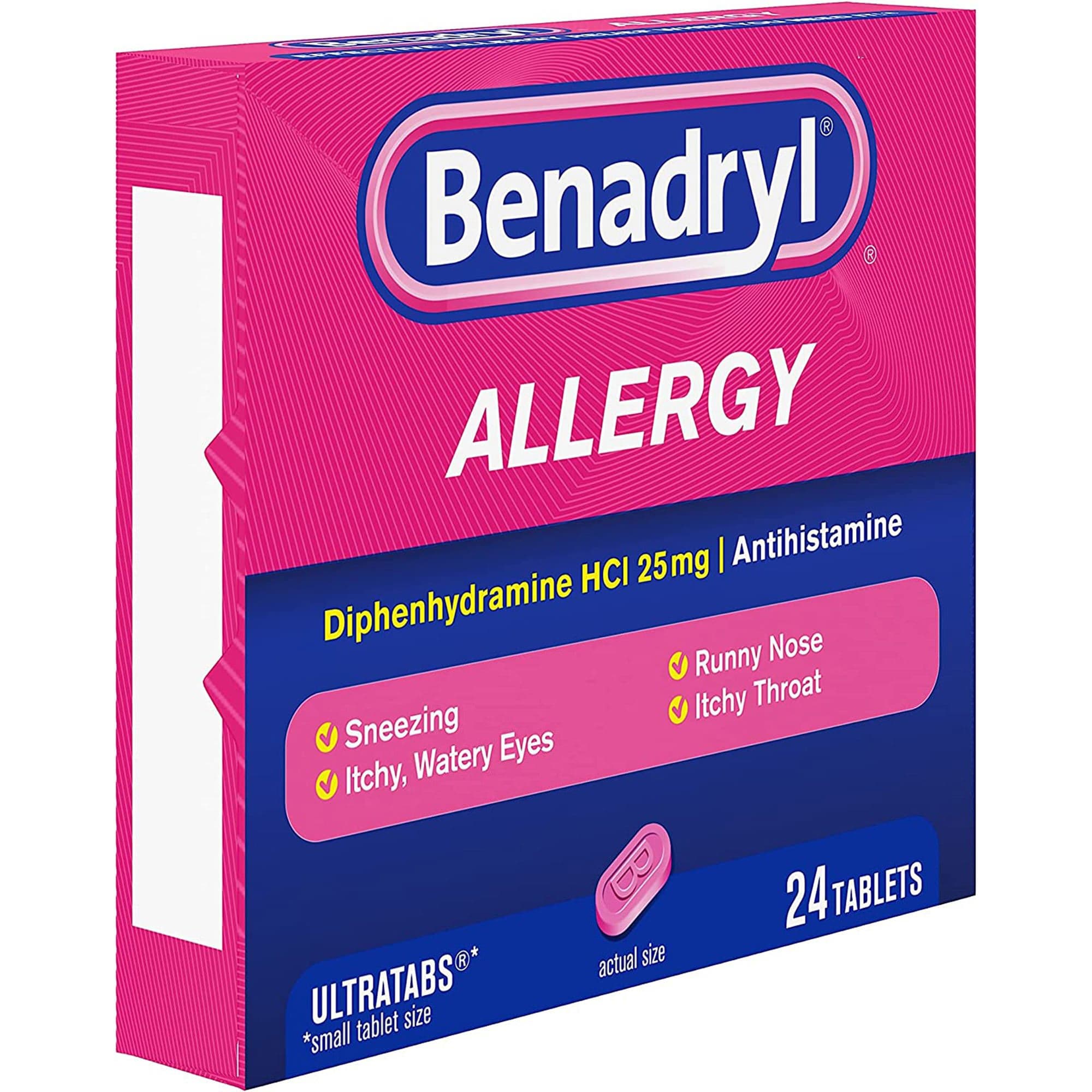 Benadryl Allergy Relief Tablet, 25 mg - Case of 576 - Image 2