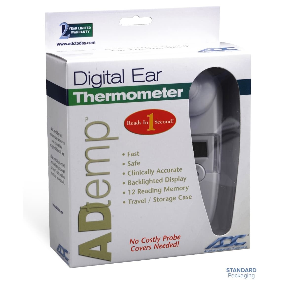 ADC Digital Ear Thermometer AdTemp Tympanic Infrared Probe Hand-Held - Image 4