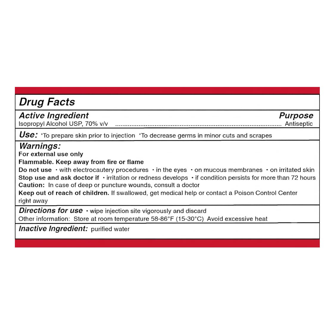 Leader 70% Isopropyl Alcohol Swabs, 100 Count - Box of 100 - Image 3