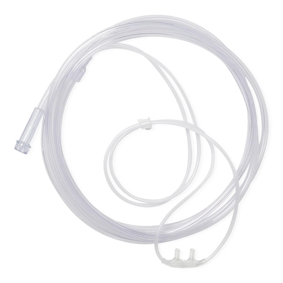 Medline Pediatric Soft-Touch Oxygen Nasal Cannula with 7' Tubing & Standard Connectors - Case of 50 - Image 1