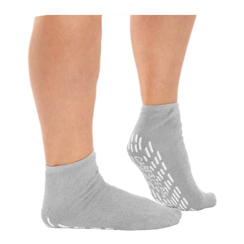 Suregrip Unisex Terry Slipper, 3X-Large, Heather - Pair - Image 1