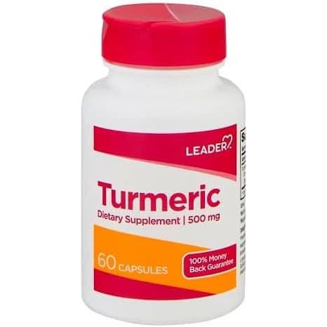 Leader Tumeric Capsule, 500 mg - Bottle of 60