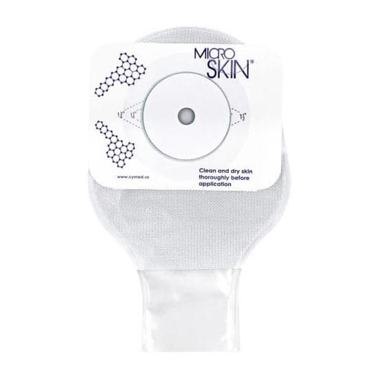 Cymed One-Piece Drainable Colostomy Pouch, Clear, Up to 1-3/4 Inch - Image 2