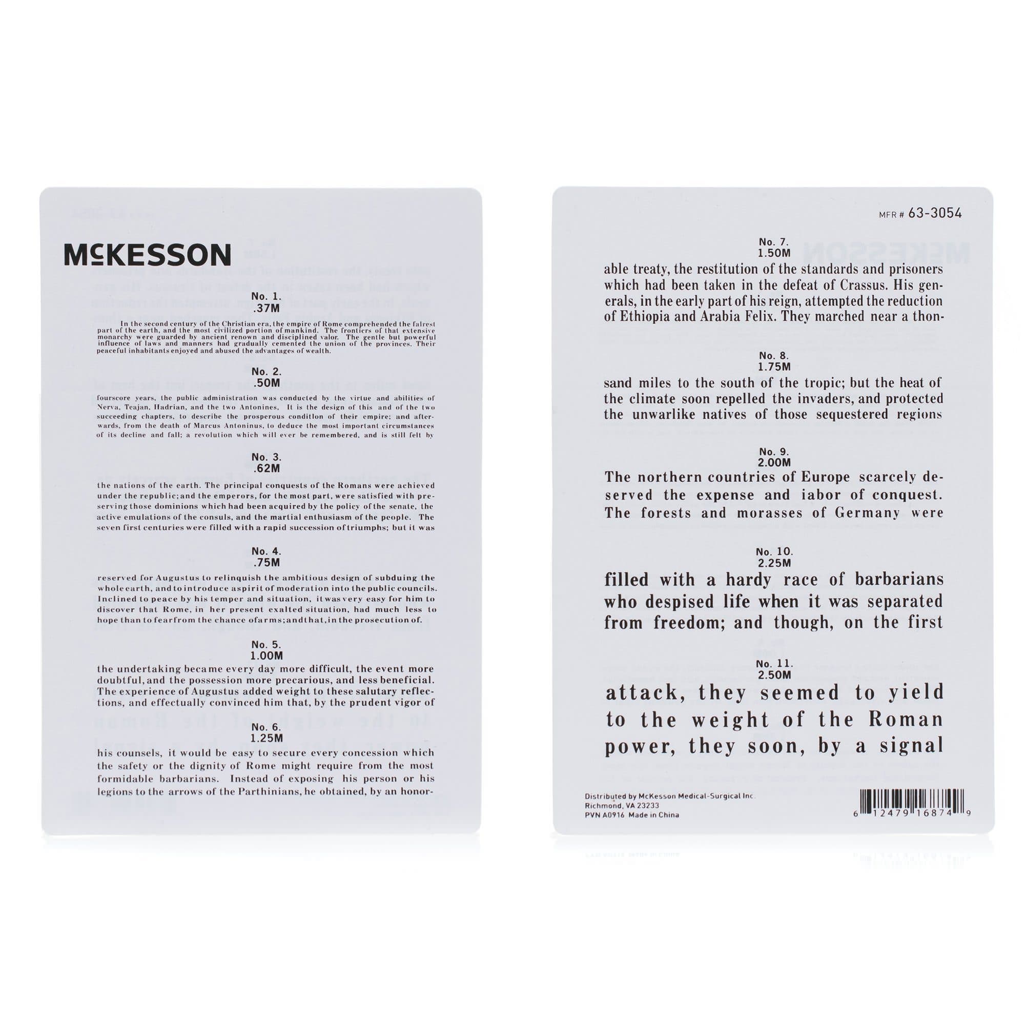 McKesson Jaeger Eye Test Chart - Each - Image 1
