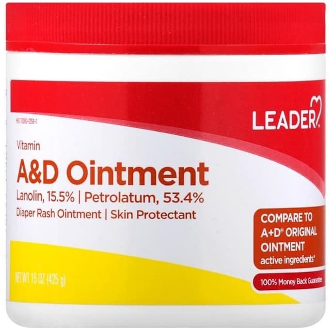 Leader Vitamin A and D Ointment, 15 oz - Each
