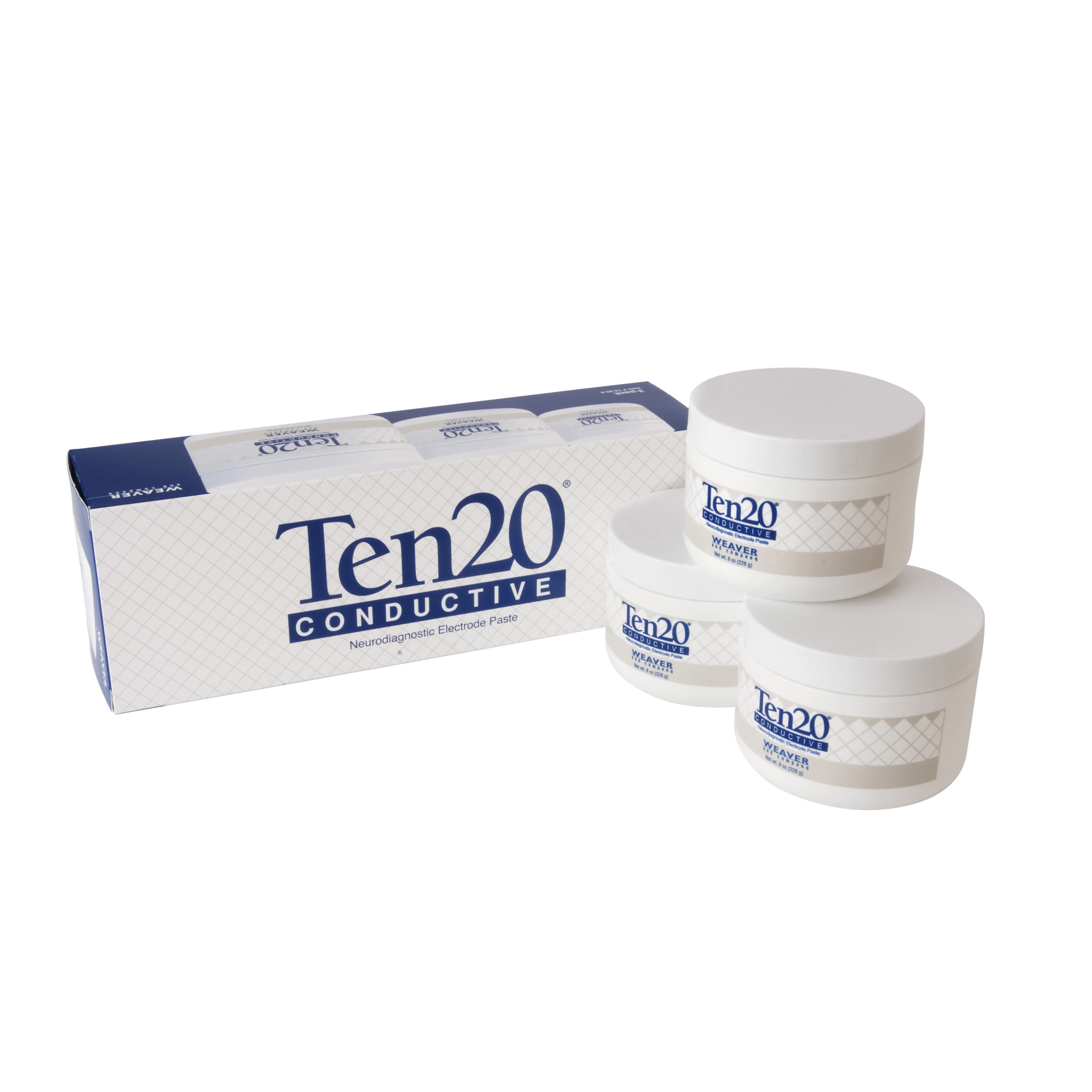 Ten20 EEG Conductive Neurodiagnostic Electrode Paste Gel, 8 oz Jar - Pack of 3 - Image 1