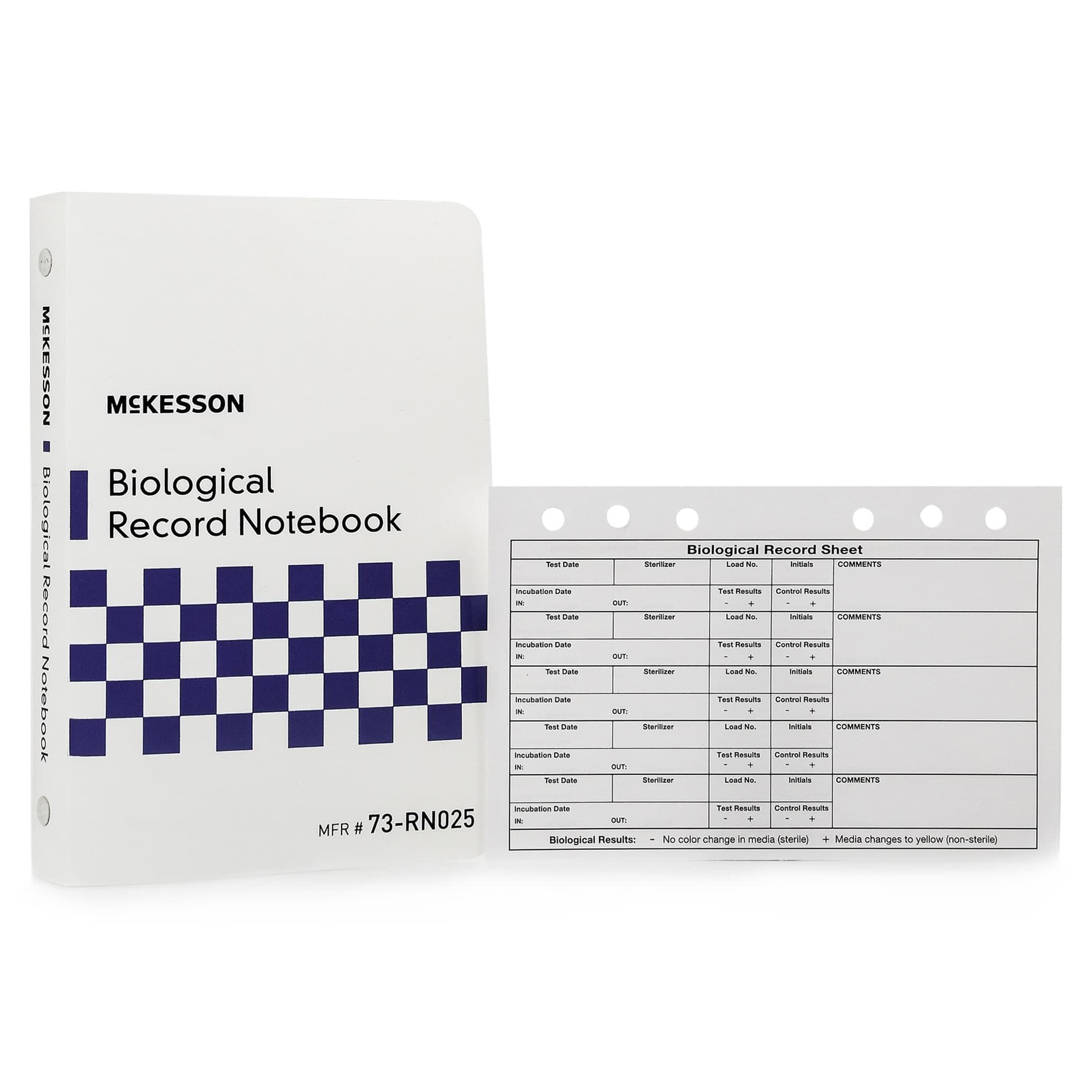 McKesson Biological Record Notebook White 5 X 7.5 Inch - Image 1