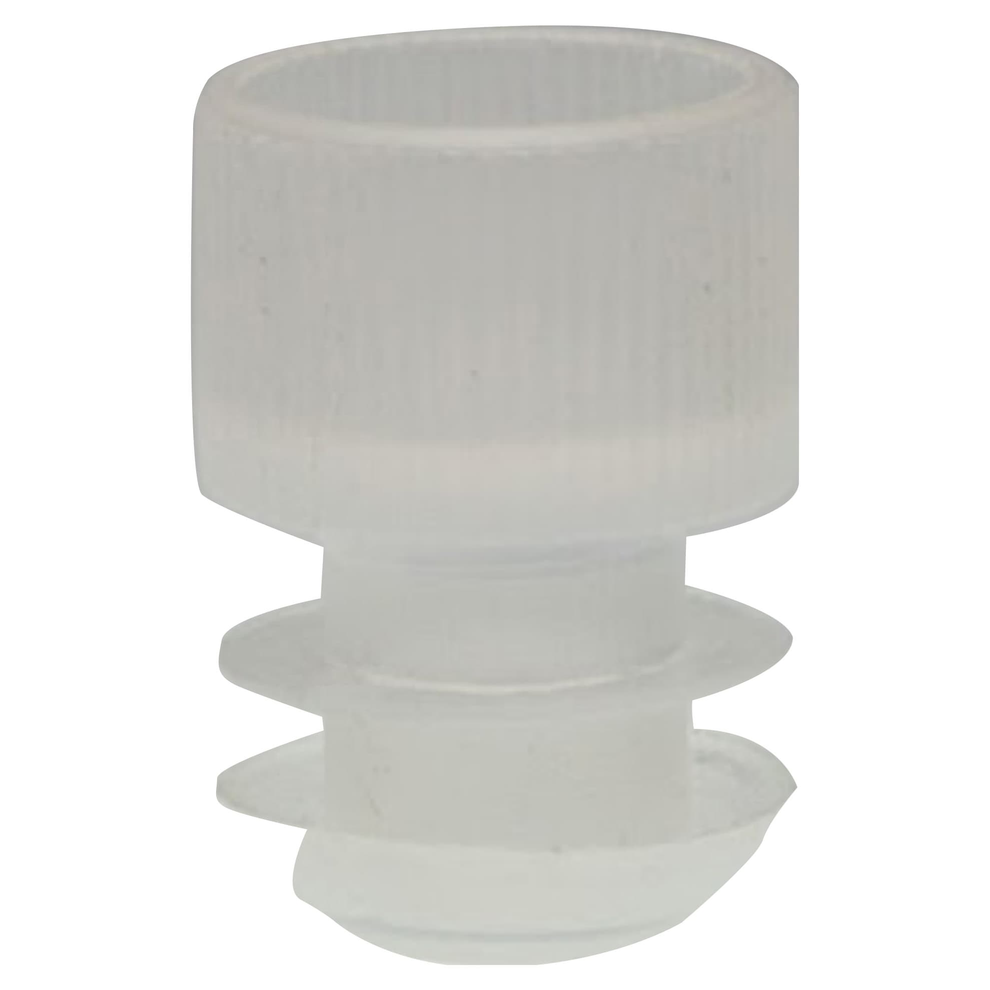 McKesson Tube Closure For Use with 16 mm Blood Drawing Tubes, Flanged Plug Cap, Natural - Bag of 1000 - Image 1