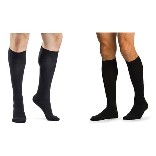 Sigvaris Mens All Season Merino Wool Closed Toe Compression Socks, 15-20mmHg - Image 1