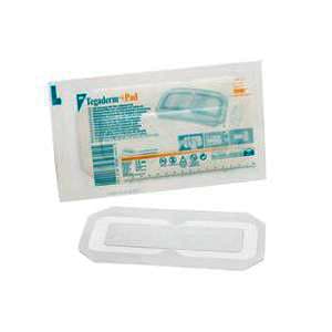 3M Tegaderm Plus Pad Film Dressing, 8" x 3-1/2" - Box of 25 - Image 1