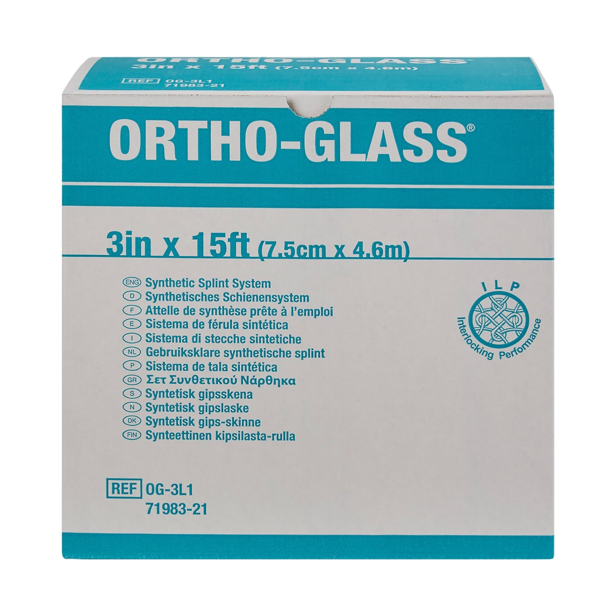 Ortho-Glass Fiberglass Splint Roll, White, 3" x 15 Foot - Image 1