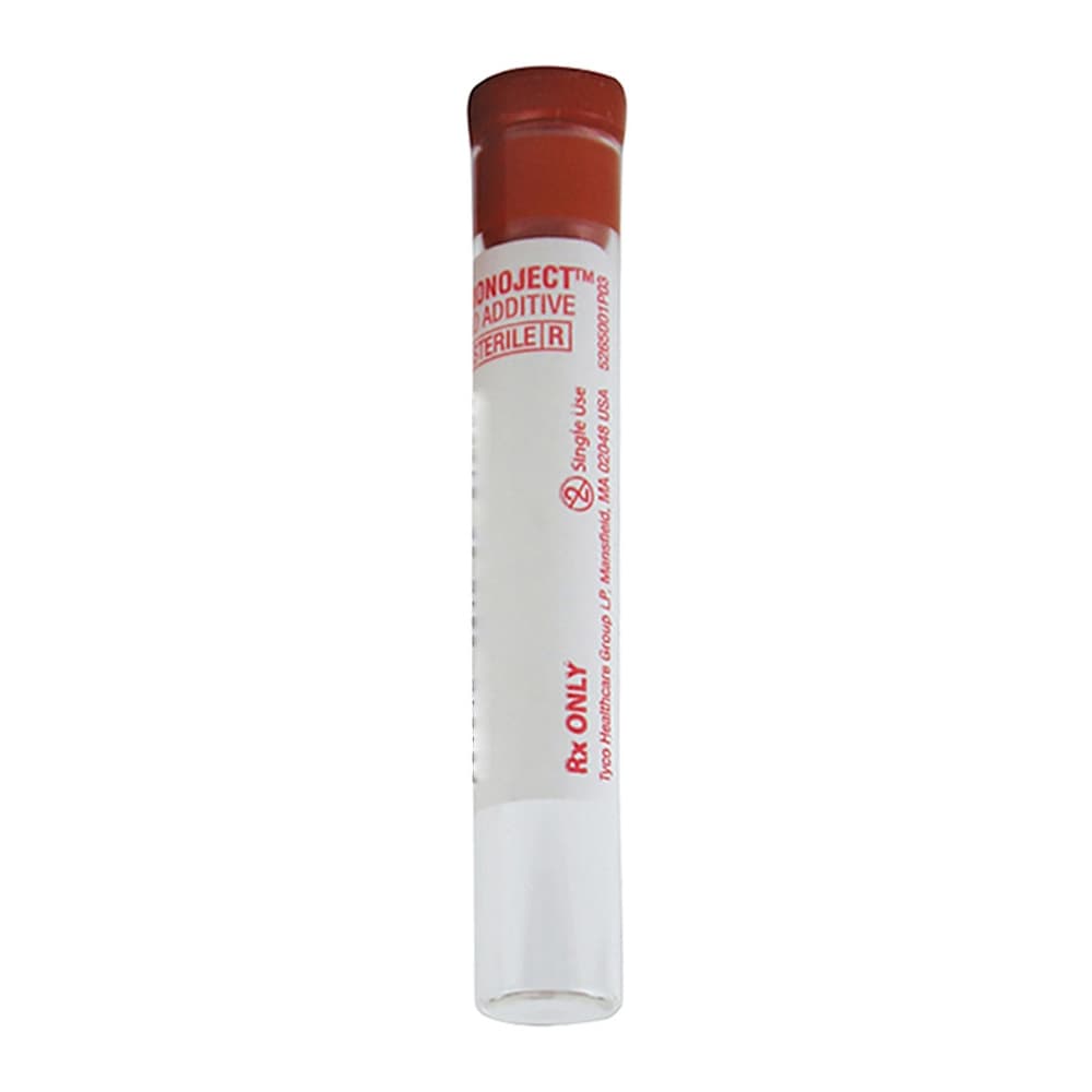 Monoject Venous Blood Collection Tube Silicone Coated, 10.2 x 64 mm, Serum, 3 mL - Case of 1000 - Image 1