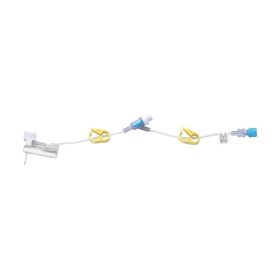 Deltec Gripper Plus Safety Needles with Y-Site, 19 Gauge, 1-1/4 Inch - Box of 12 - Image 1
