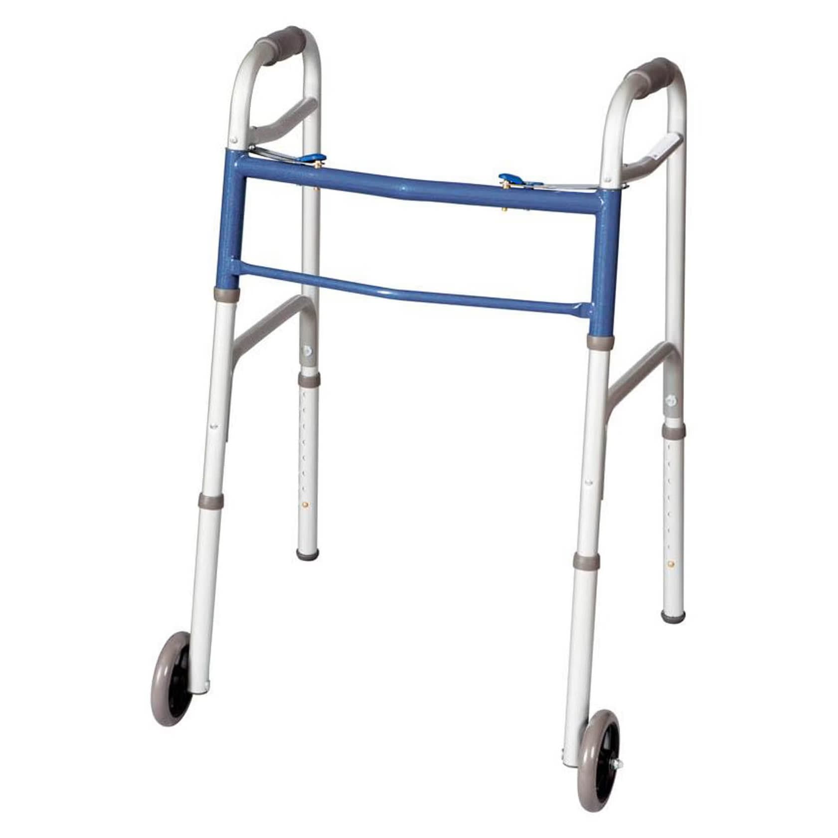 Carex Classics Dual Release Folding Walker - Case of 4 - Image 1