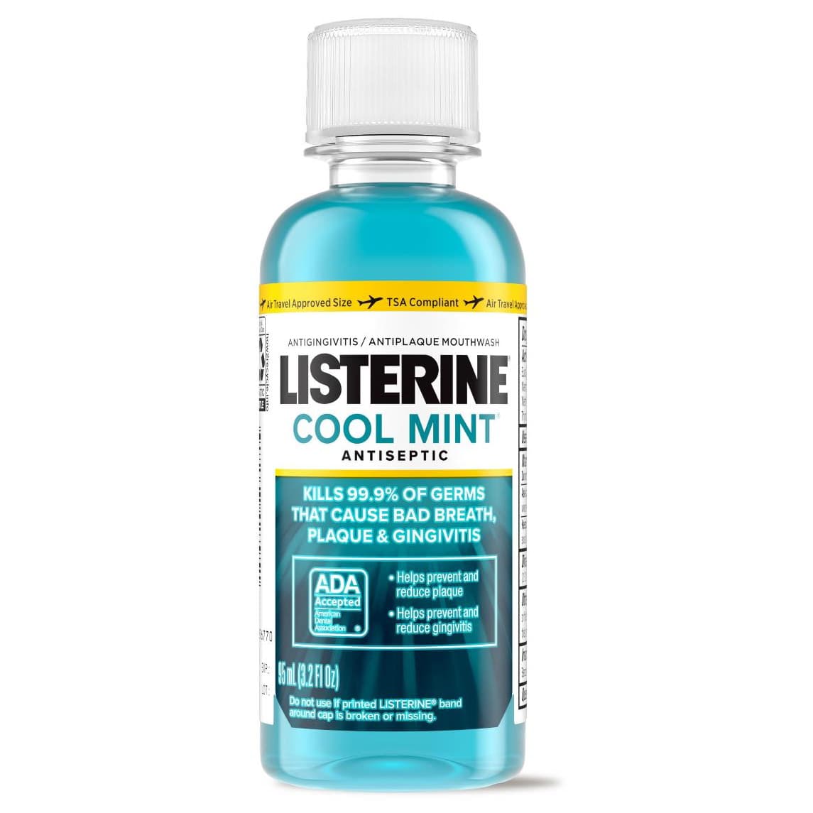 Listerine Antiseptic Mouthwash, Cool Mint, 3.2 oz - Case of 6 - Image 1