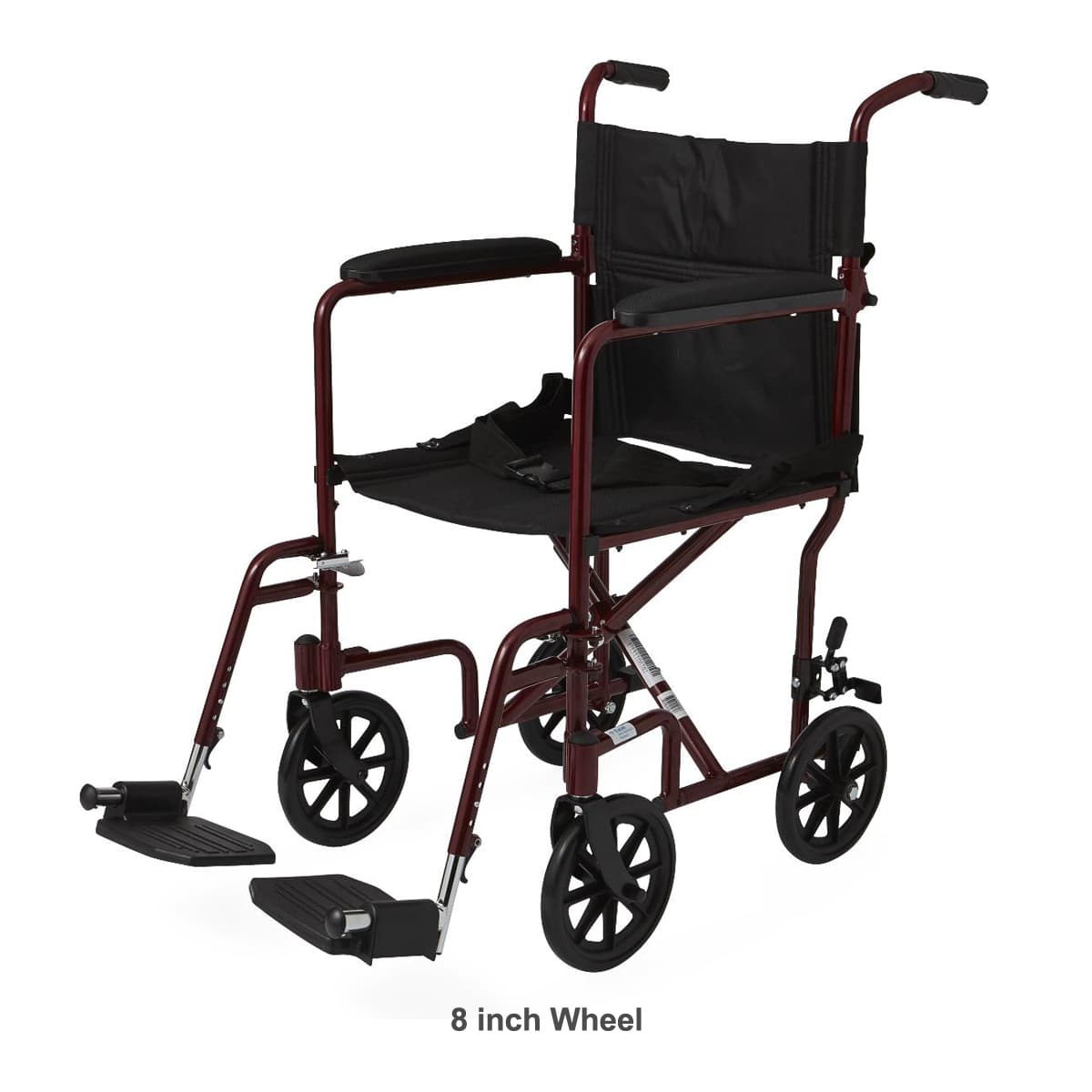 Medline Basic Aluminium Transport Chair - Image 3