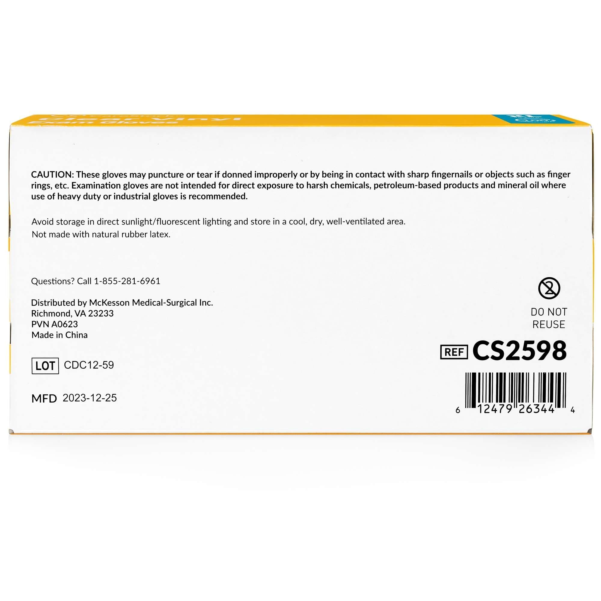 CareStock Clear Vinyl Exam Gloves - Image 3