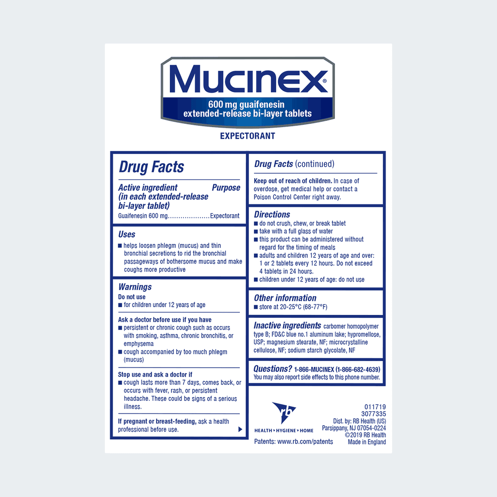 Mucinex Guaifenesin Extended-Release Bi-Layer Tablets - Image 3