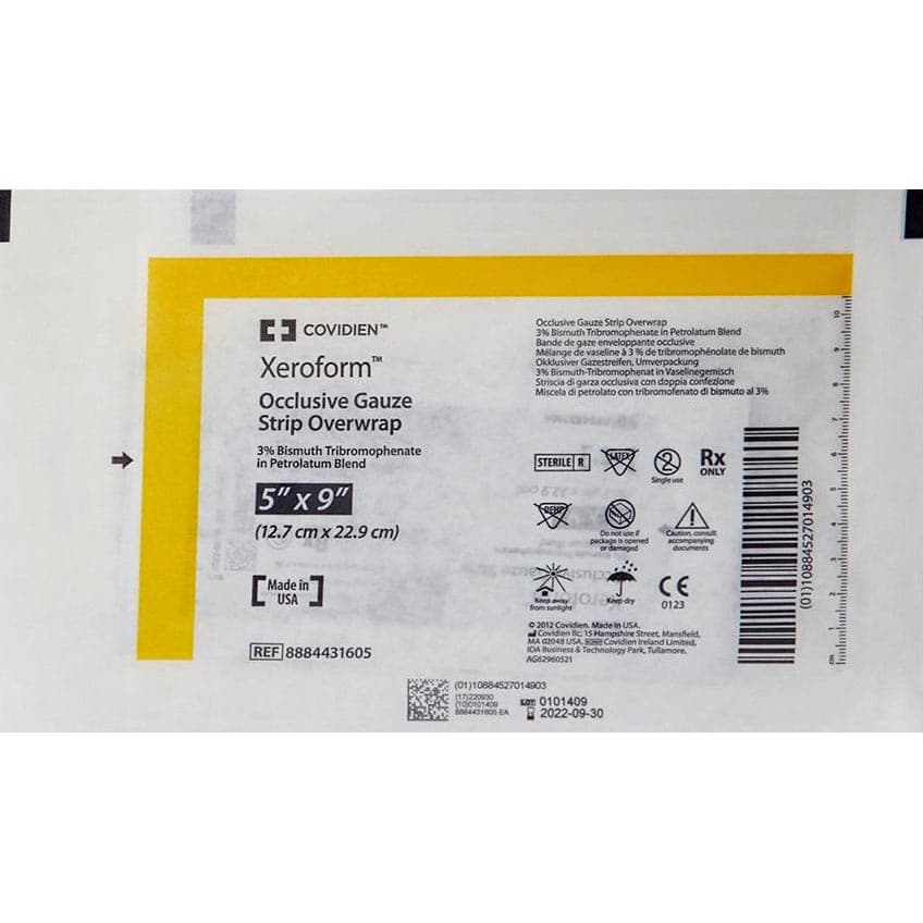 Xeroform Occlusive Dressing, 5 x 9 Inch - Image 1